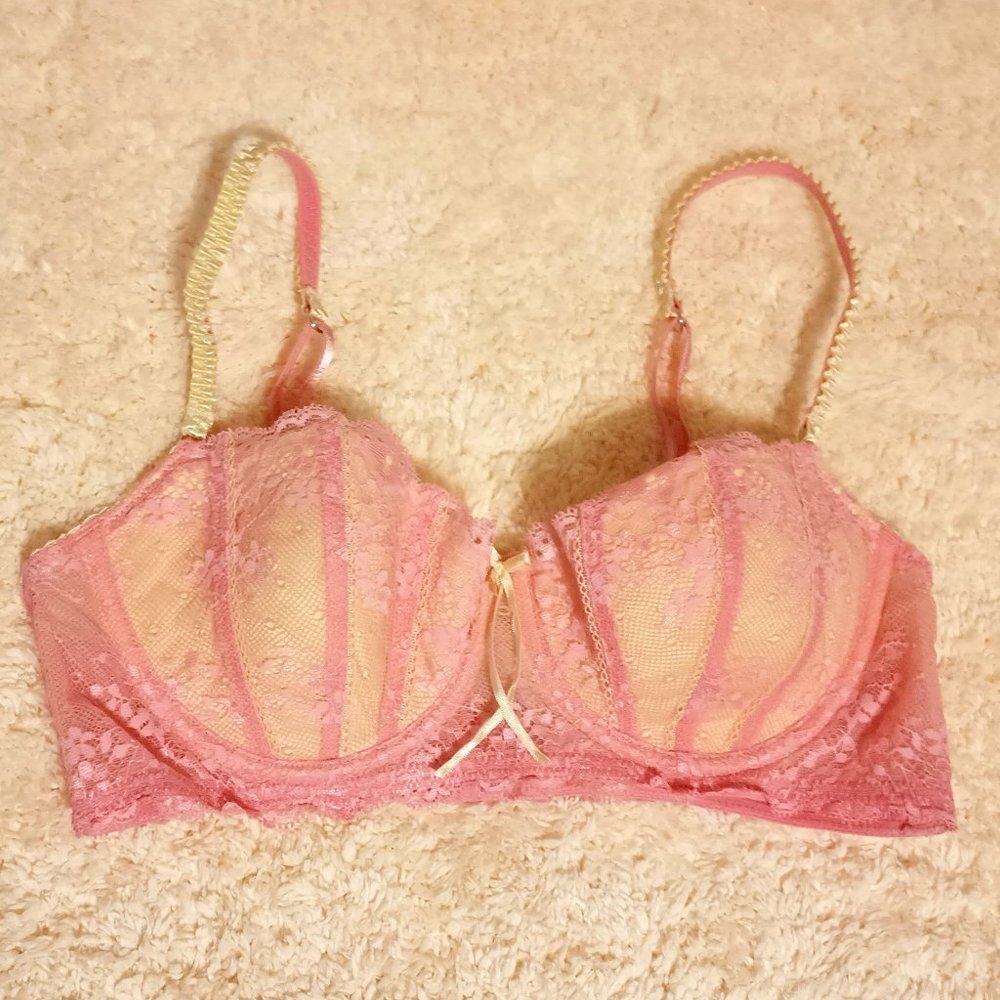 EUC ~ Elle Macpherson Intimates Dentelle Countour Bra Cameo (Size: 36B)